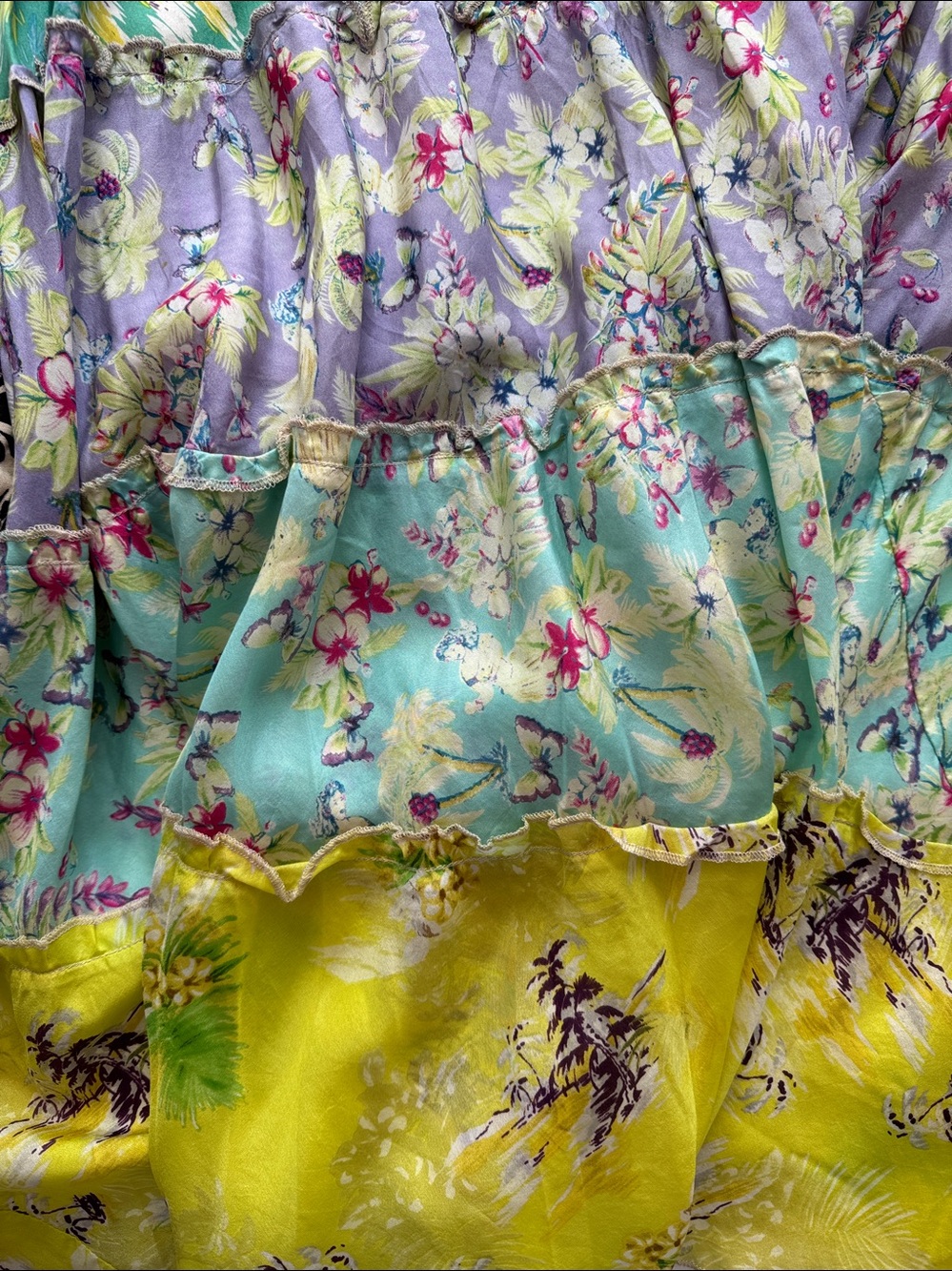 Jonny Was Boho Floral Maxi Skirt in Mint, Coral & Lemon.
Excellent condition. - Picture 3 of 5